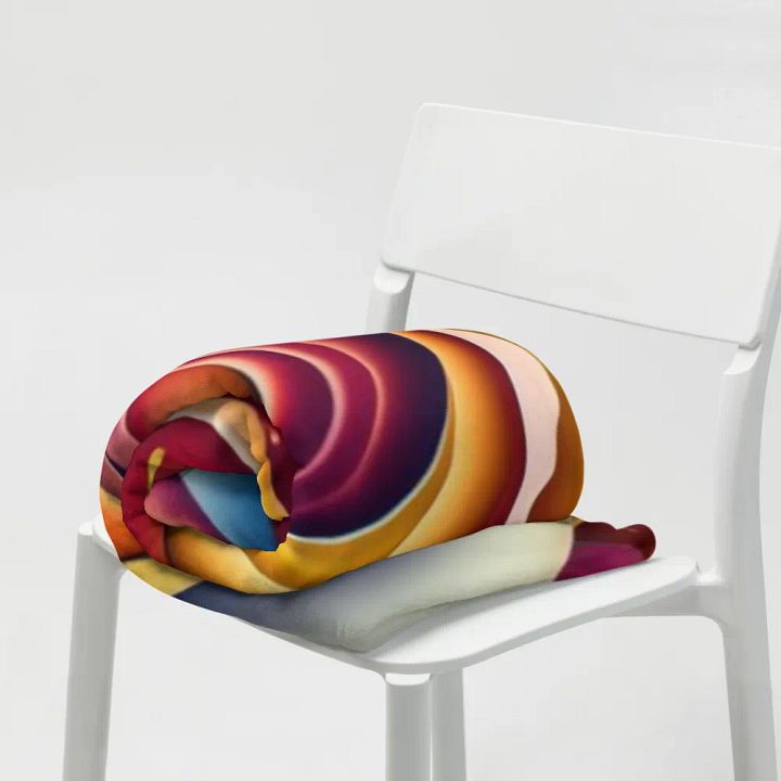 Exotic Surrealistic Rose Throw Blanket product image (2)