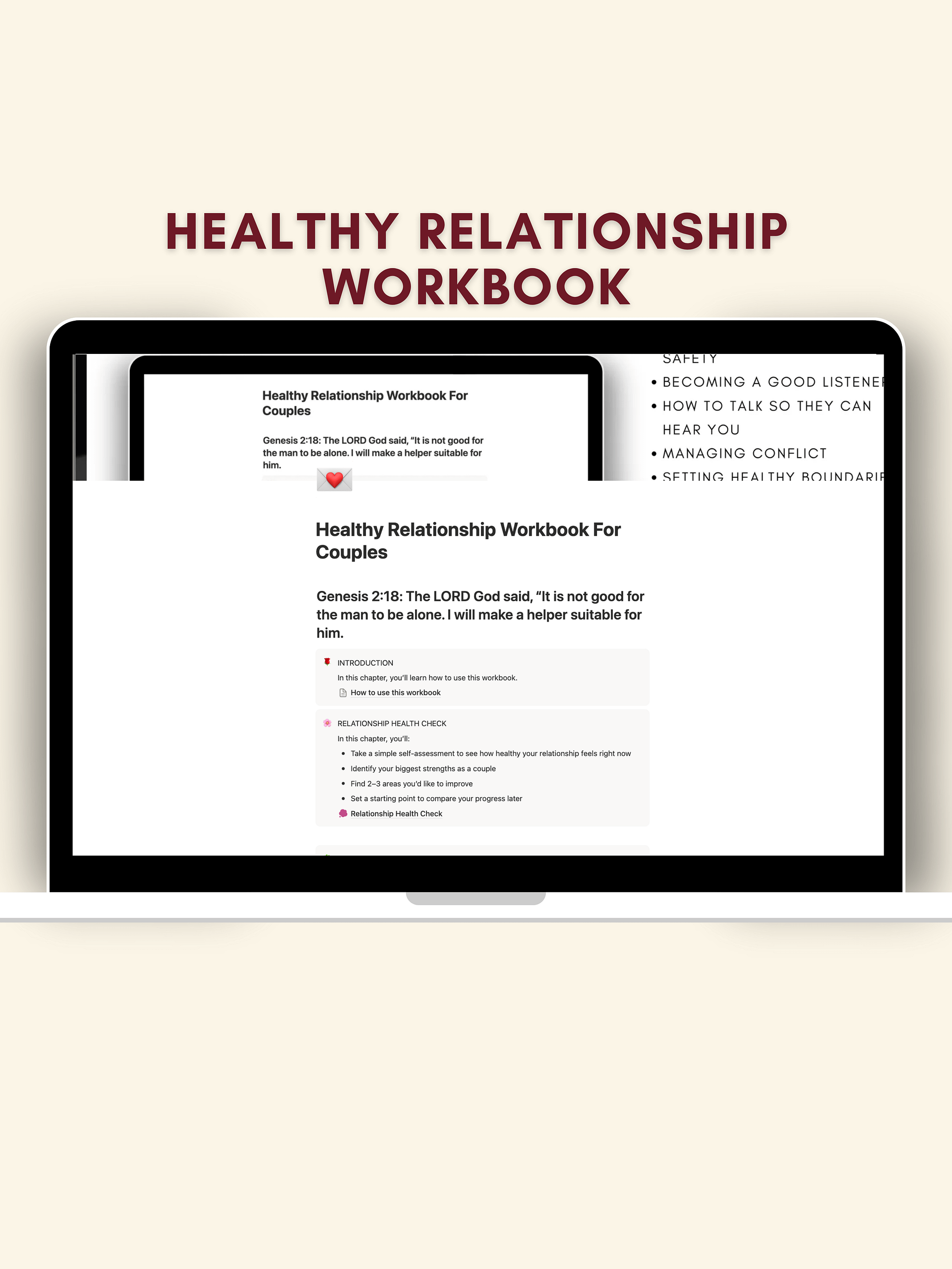 Healthy Relationship Workbook (Editable) product image (2)