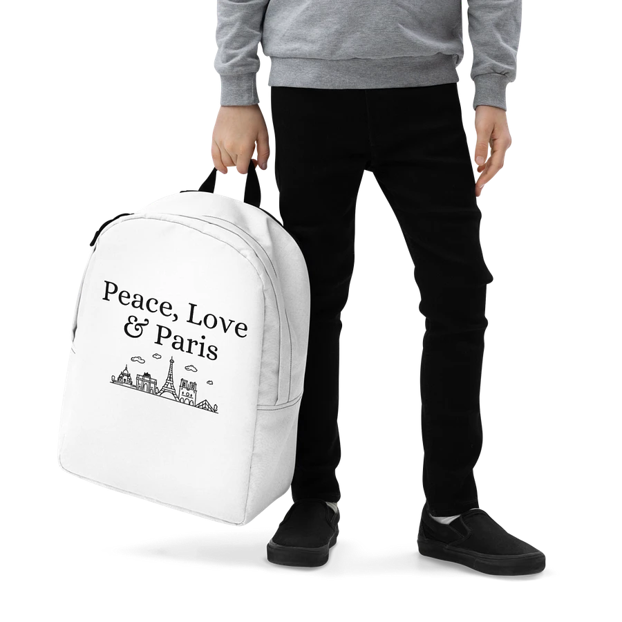 Peace, Love and Paris with Monuments Minimalist Backpack product image (5)