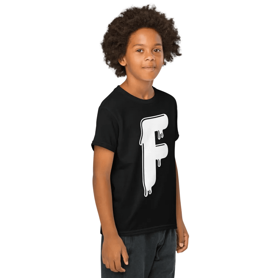Melting Alphabet | Letter F | Youth Sports Tee product image (11)