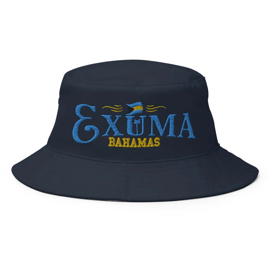 Exuma Bahamas Hat : Bahamas Flag Bucket Hat Embroidered product image (4)