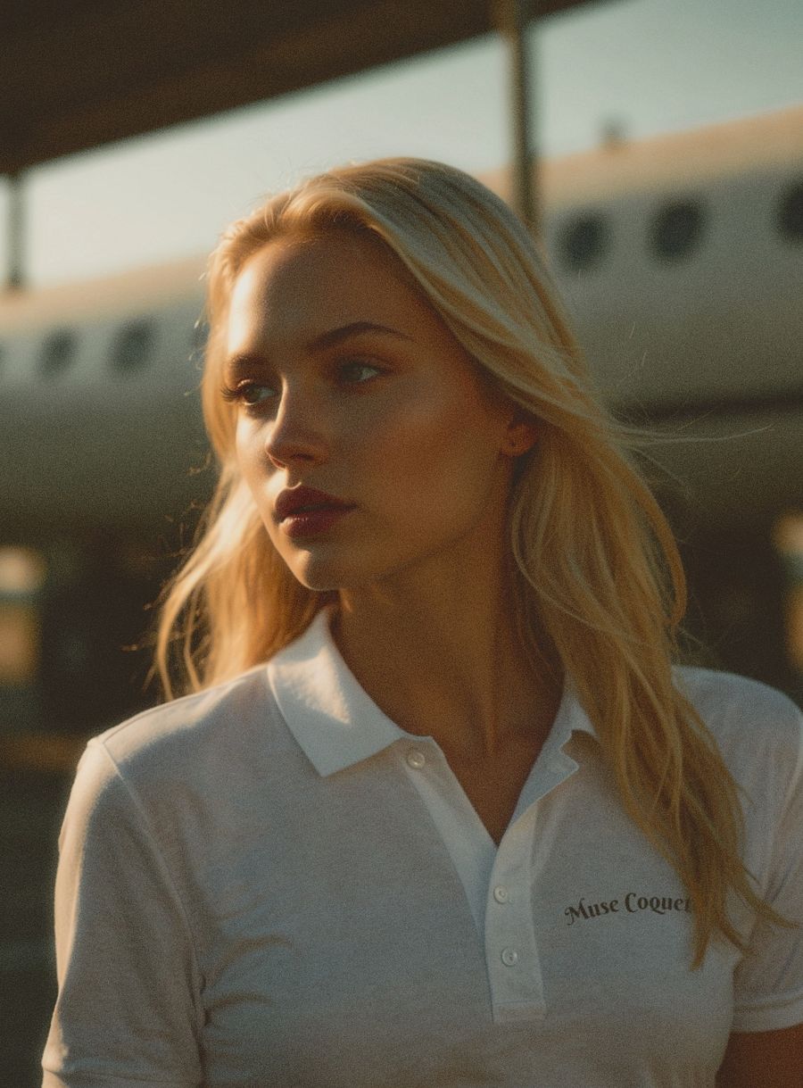 Women's Pique Polo Shirt (black) product image (1)