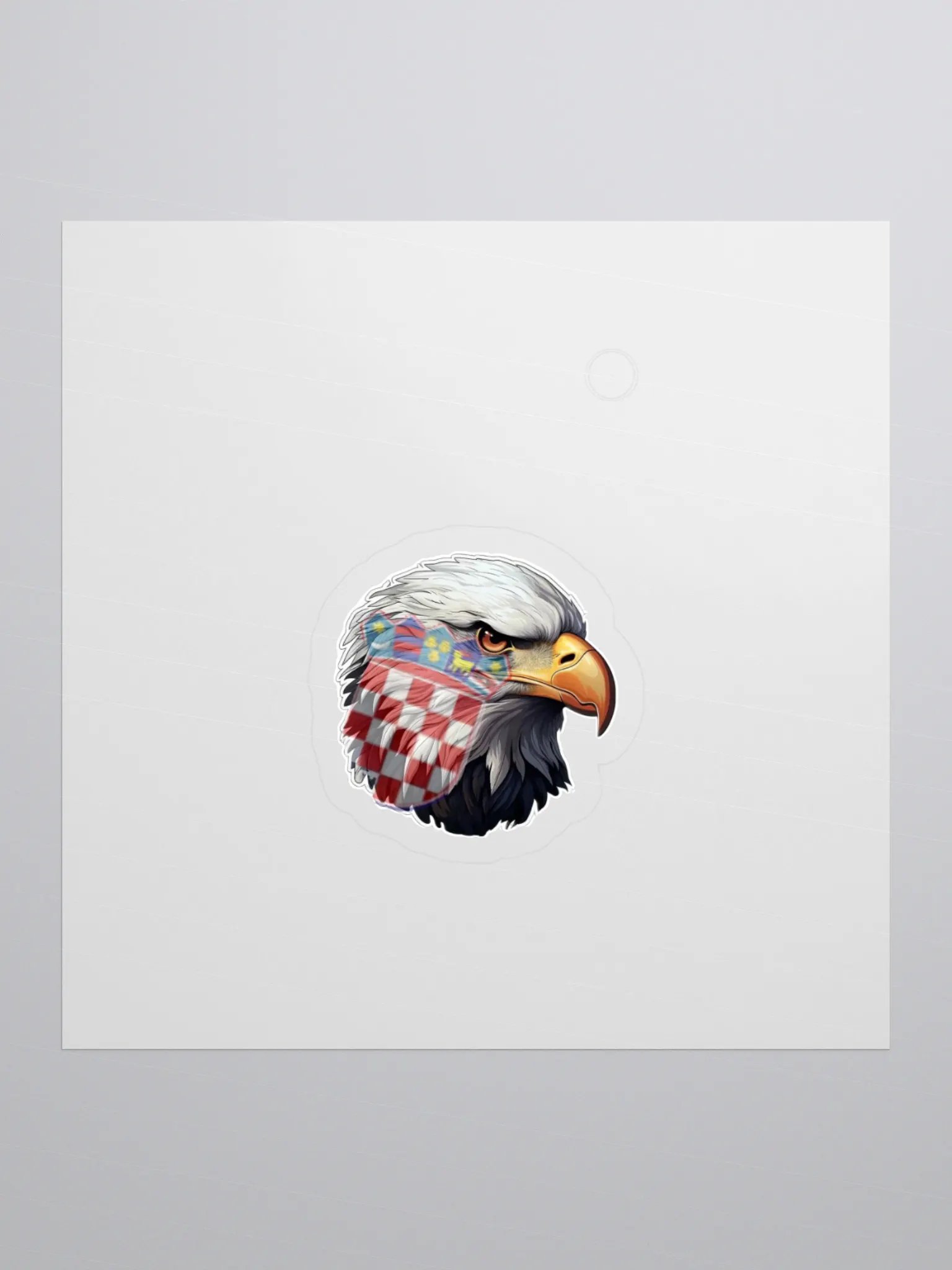 Croatian Eagle Flag Kiss Cut Stickers product image (1)