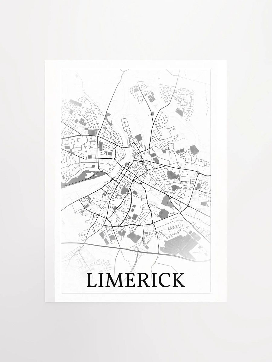Limerick, Éire, city map print product image (1)