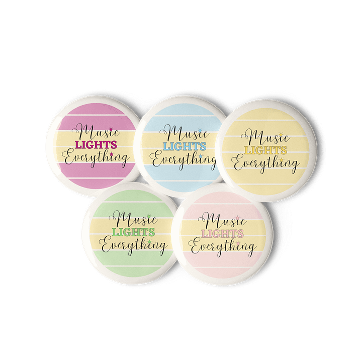 Music Lights Everything Pin Buttons Set product image (2)