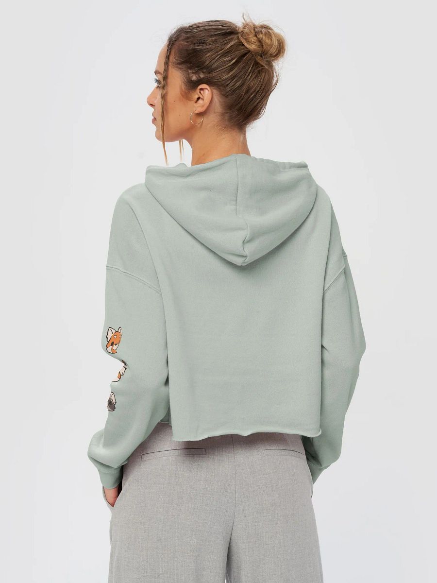 Cropped hoodie | Woodland frens product image (16)