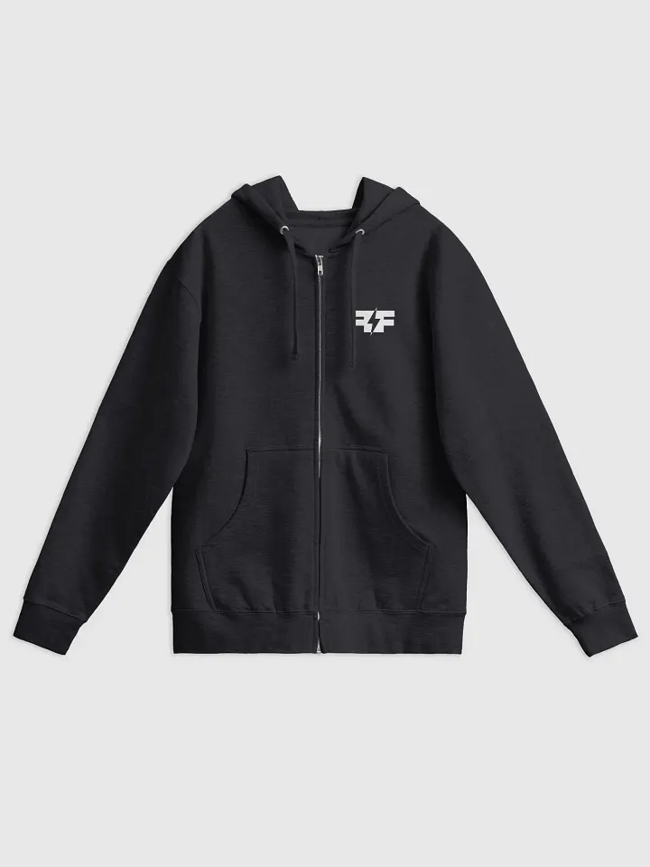 FlashForce Zip Up Hoodie (B&W) product image (1)