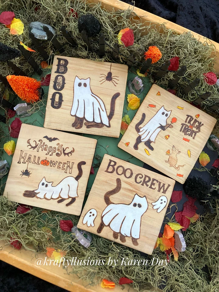 Boo Crew Cat Coaster set product image (1)