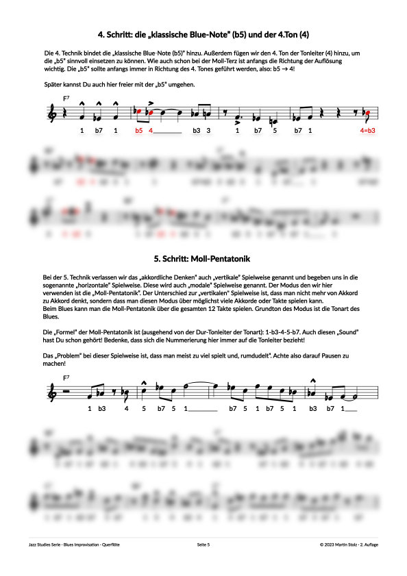 7 Schritte zum perfekten Blues Solo - Querfloete product image (5)