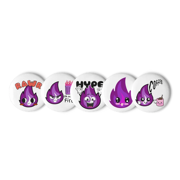Flames' Favorite Emote Buttons! product image (1)