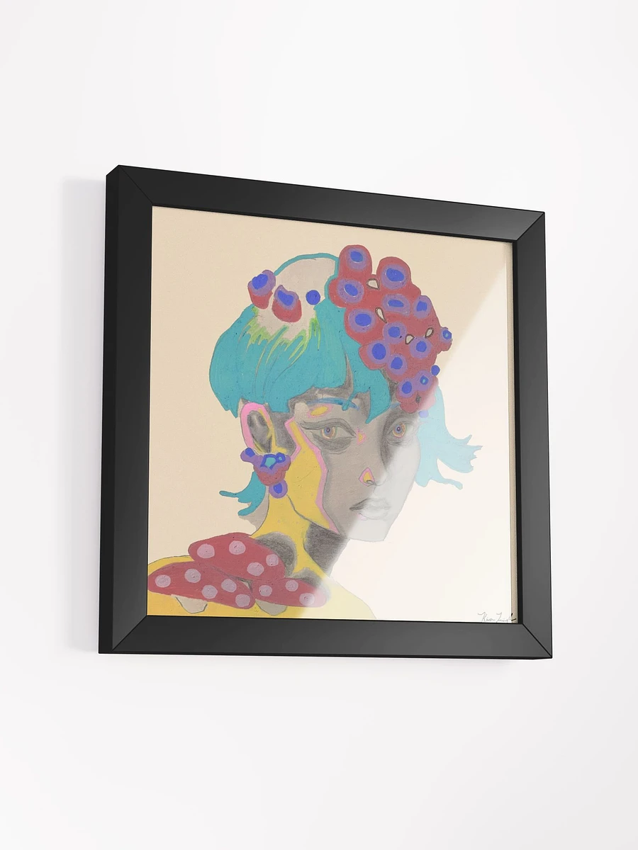 The Girl With the Mushroom Earring Framed Square Print product image (40)
