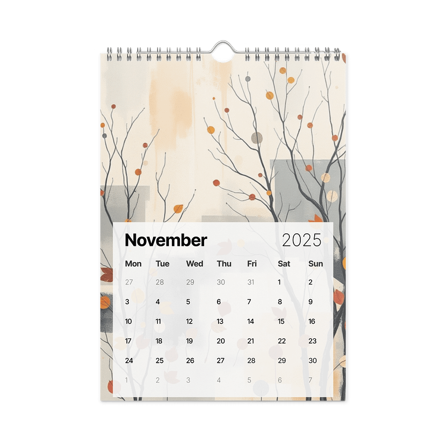 ART ABSTRACT WALL CALENDAR 2026 product image (11)