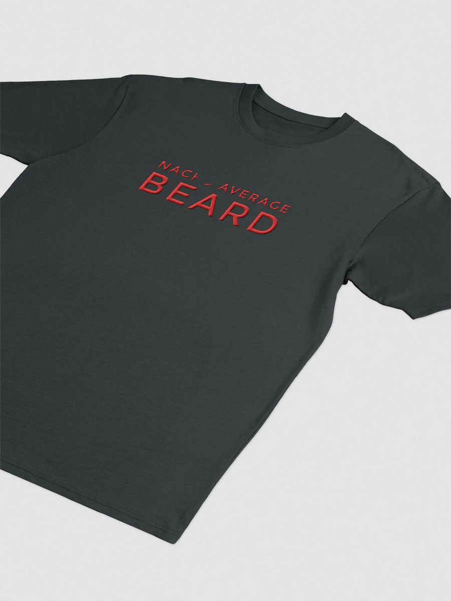 Men's Nacho Average Beard T-Shirt (Red Embroidery) product image (3)