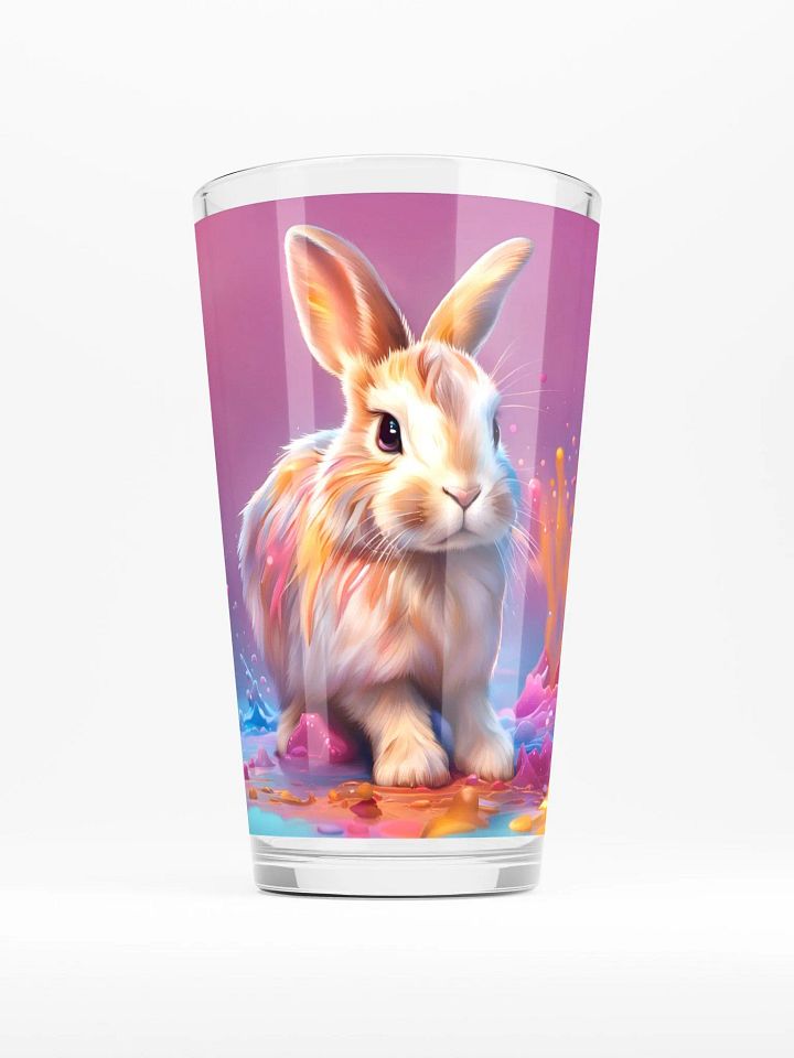Colorful Bunny Pint Glass product image (1)