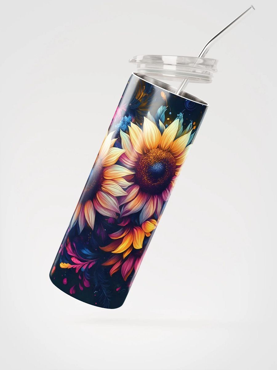 Sunflower Swirl Stainless Steel Tumbler product image (3)
