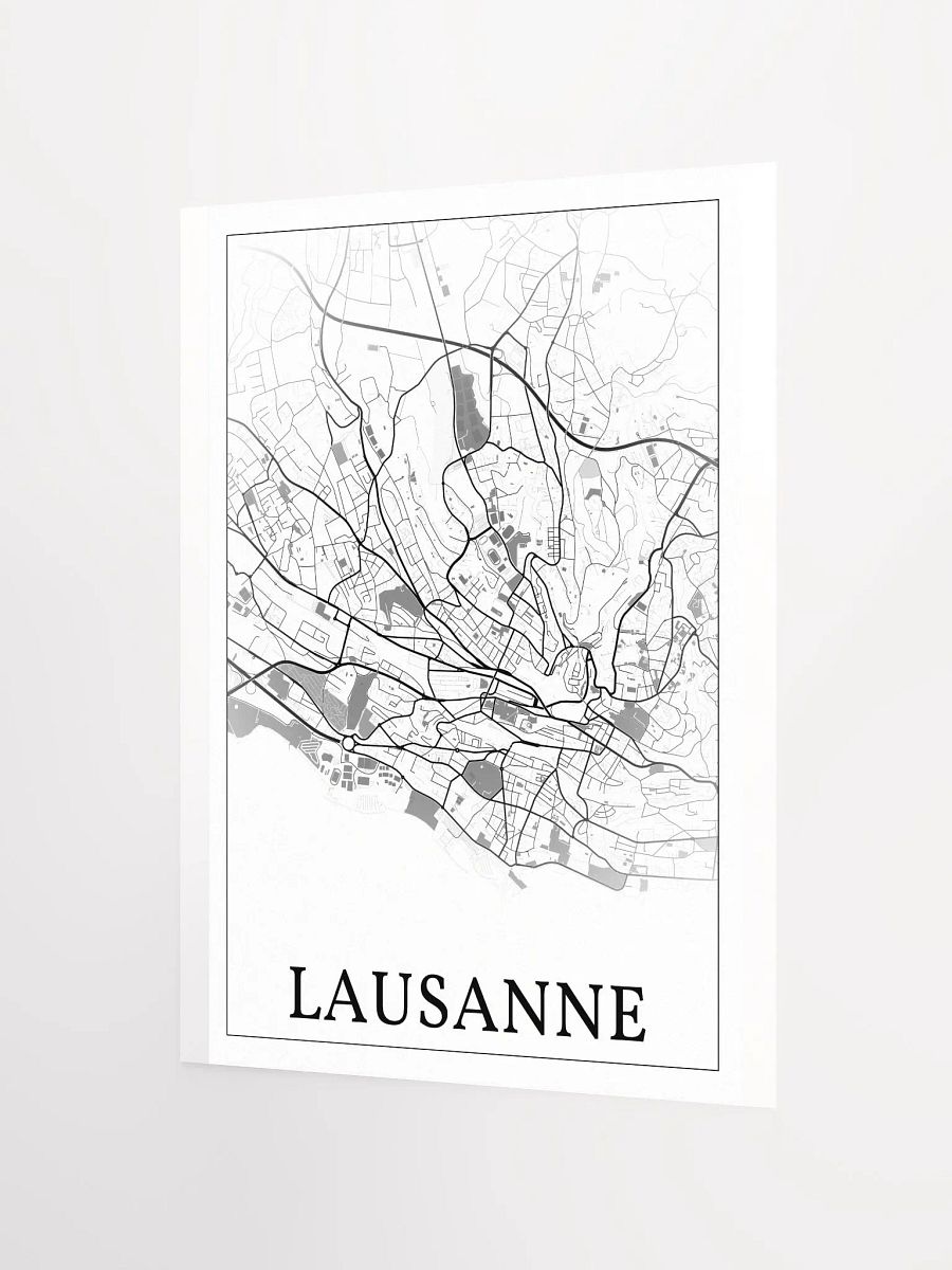 Lausanne, Switzerland, city map print product image (8)
