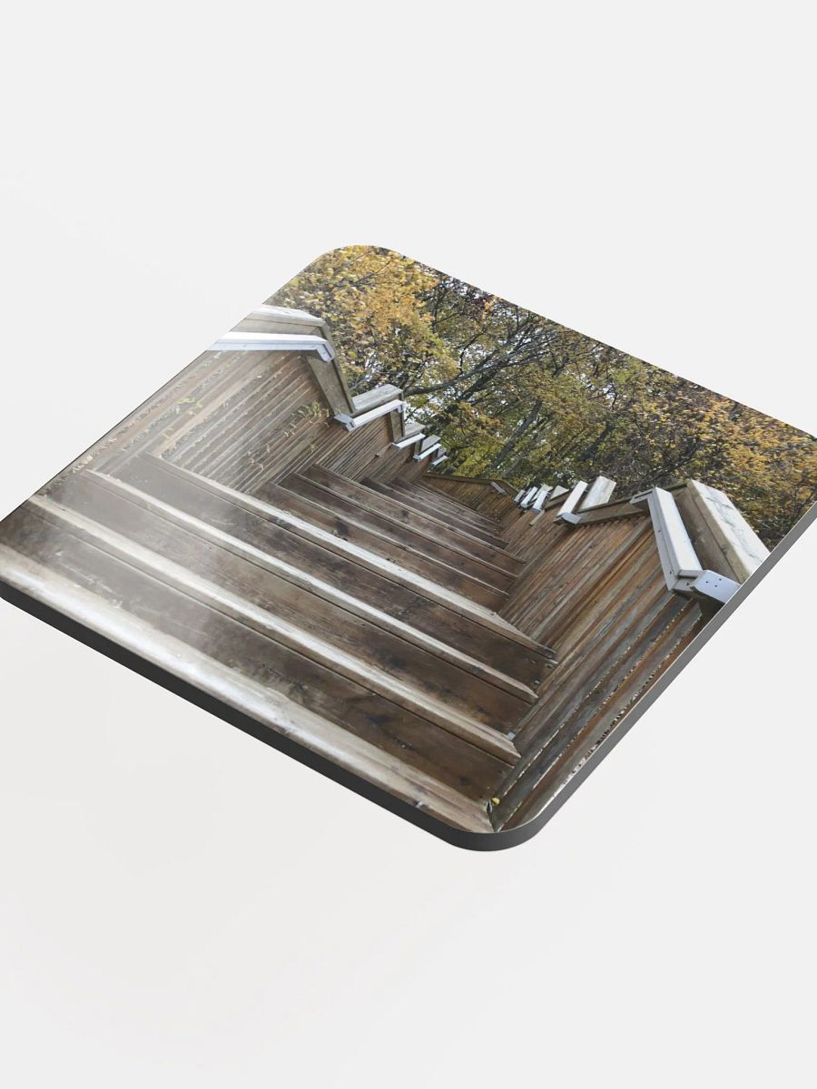 Wooden Stair Bridge Cork Coaster product image (4)