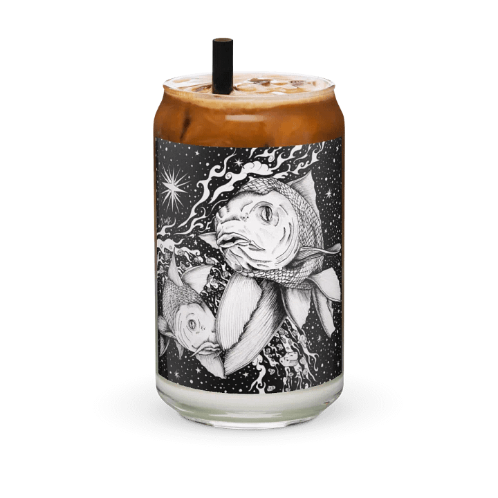 Pisces Zodiac Can-Shaped Glass product image (2)