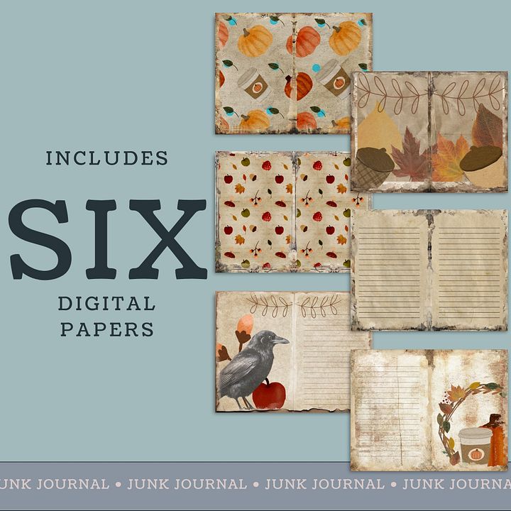 October Aesthetic - Printable Journal Pages V1 product image (2)