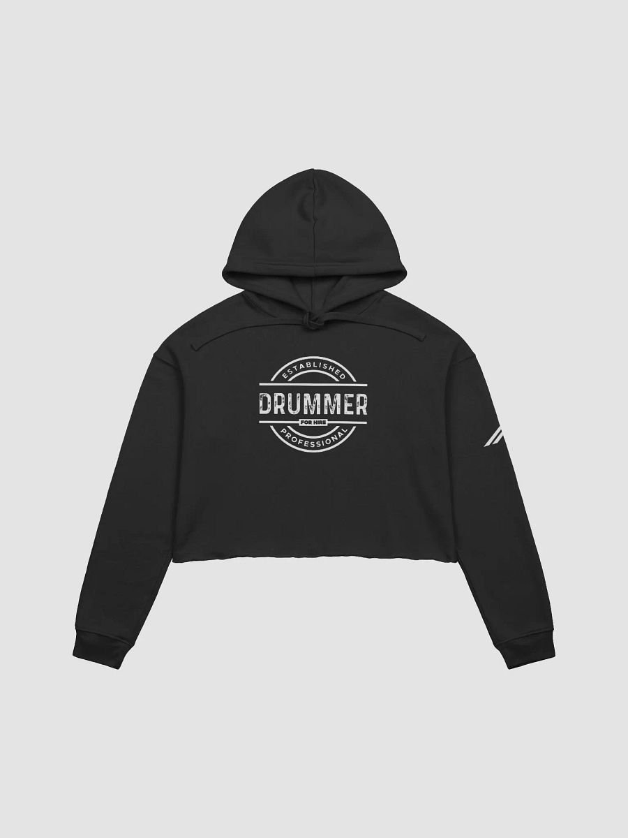 Ladies 'Drummer For Hire' Cool Crop Hoodie product image (4)