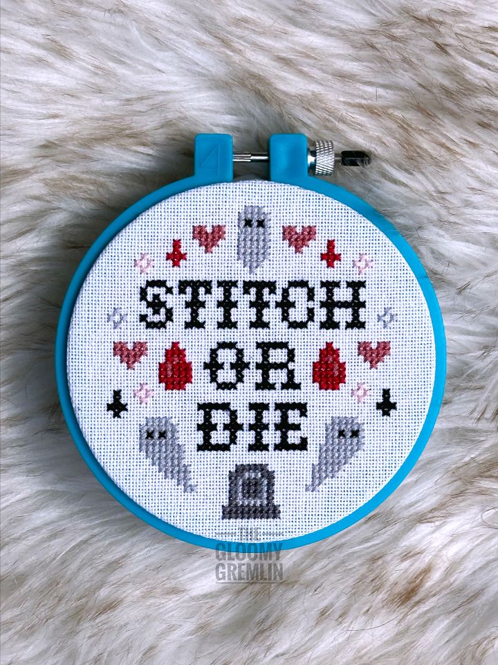 Stitch Or Die - Cross Stitch Pattern product image (1)