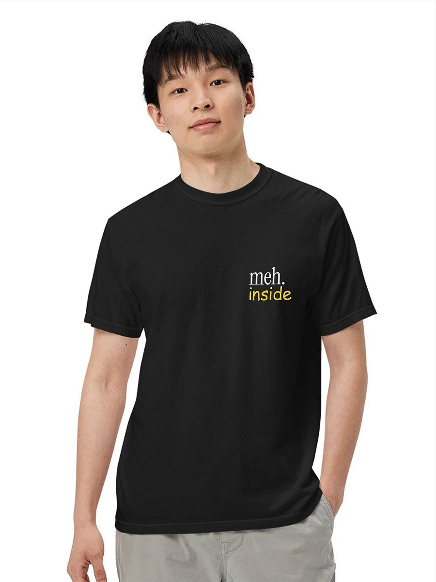 Meh. Inside - A Premium Relaxed Fit Embroidered Tee product image (3)