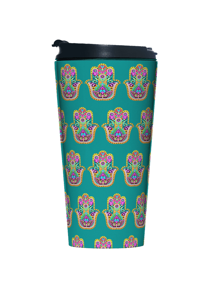 Radiant Hamas Bloom - Stainless Steel Travel Mug product image (1)