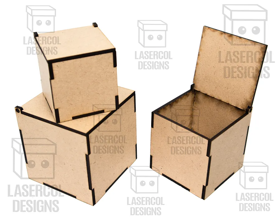Boxes Set 5 (6 sizes) - Laser Cut Files product image (8)