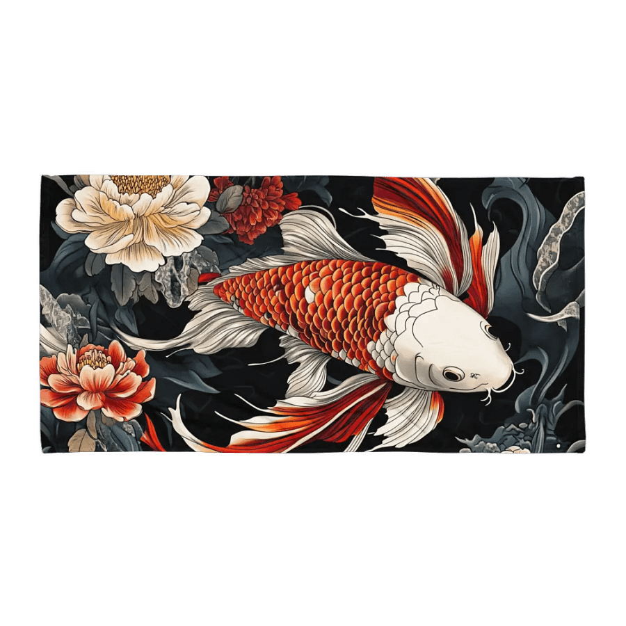 Elegant Koi Fish Art Towel product image (1)