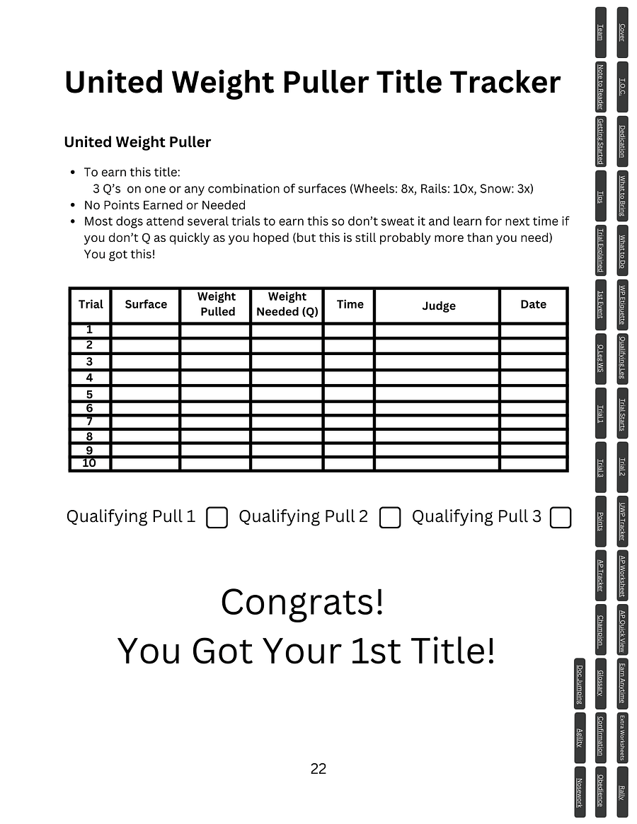 The Canine Competitor's Handbook: UKC Weight Pulling Edition (Digital) product image (4)