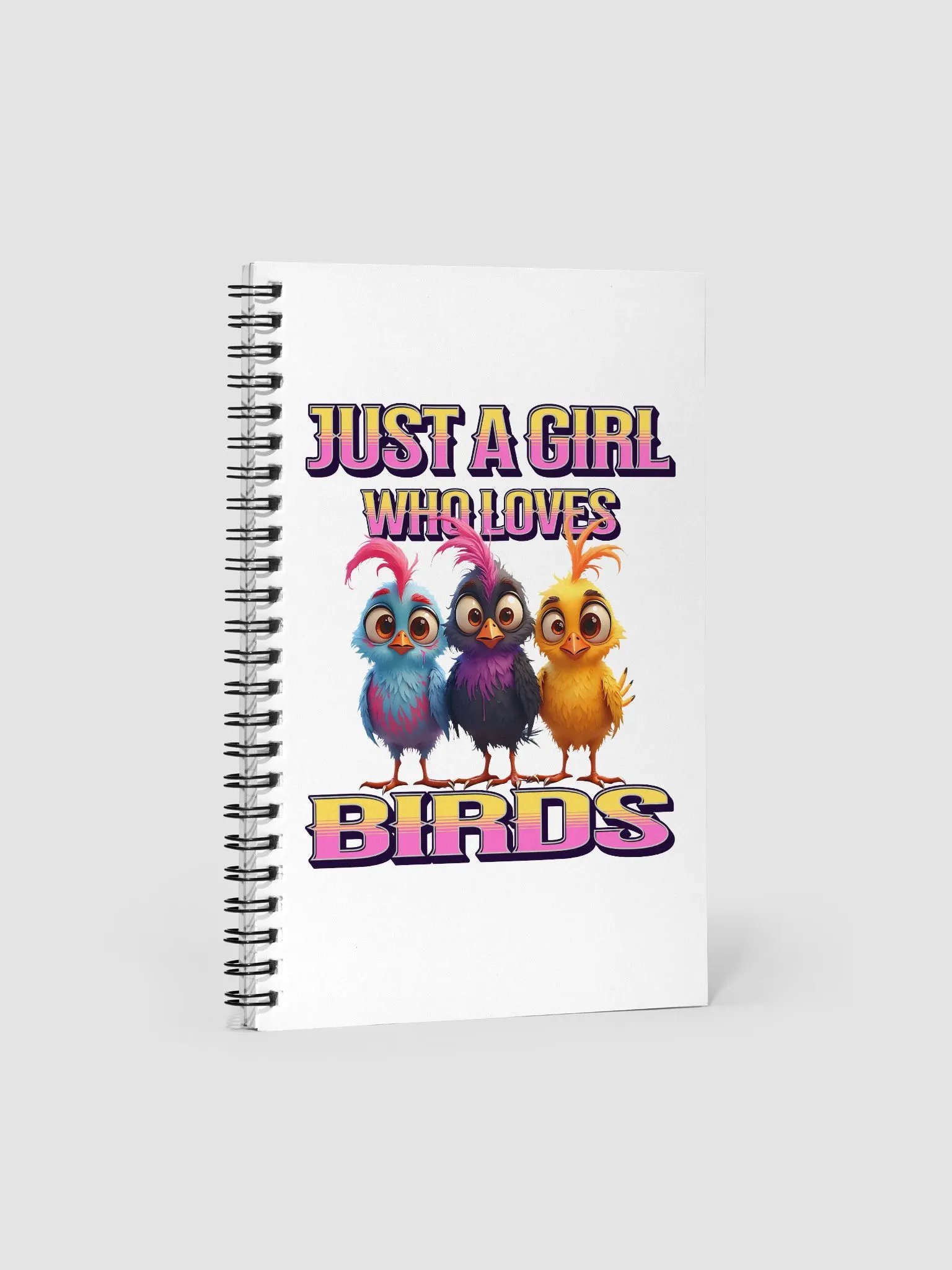 Just A Girl Who Loves Birds Spiral Notebook product image (2)