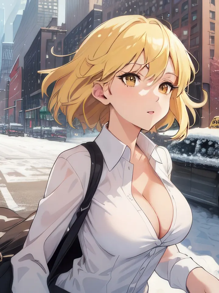Tease and Tunes - 4K Winter In New York Wallpaper product image (1)