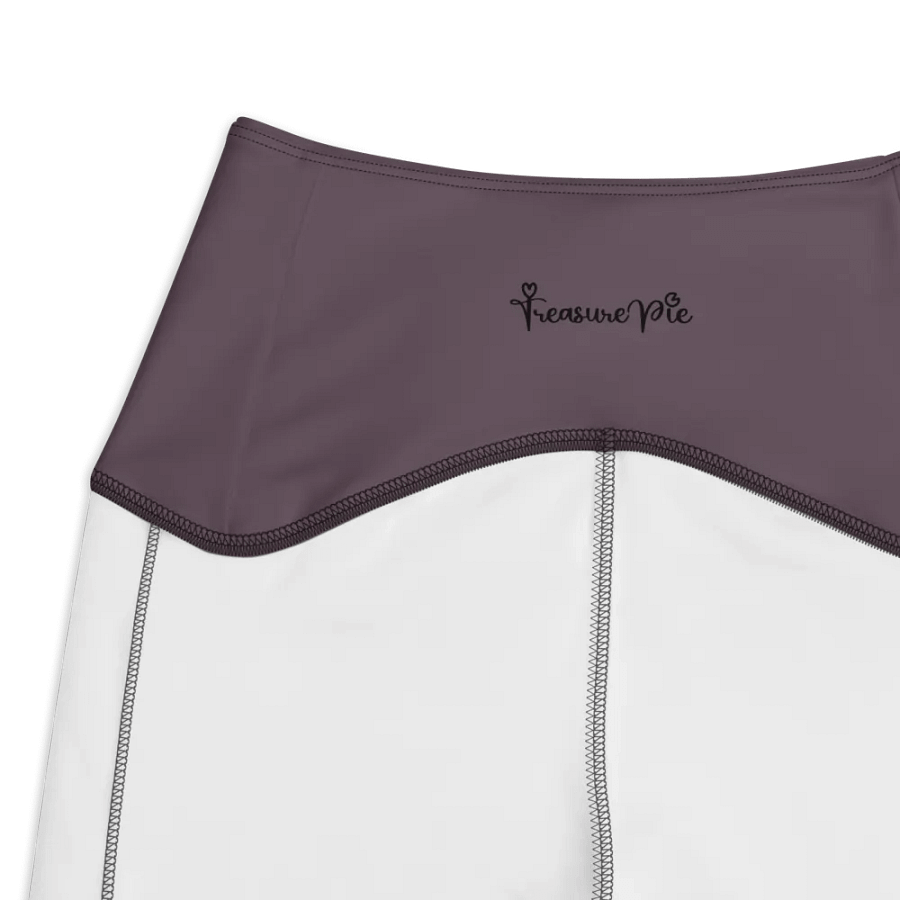 Plain Mauve Soft Summer Women's High Waisted Premium Crossover Leggings with Pockets by Treasure Pie product image (4)