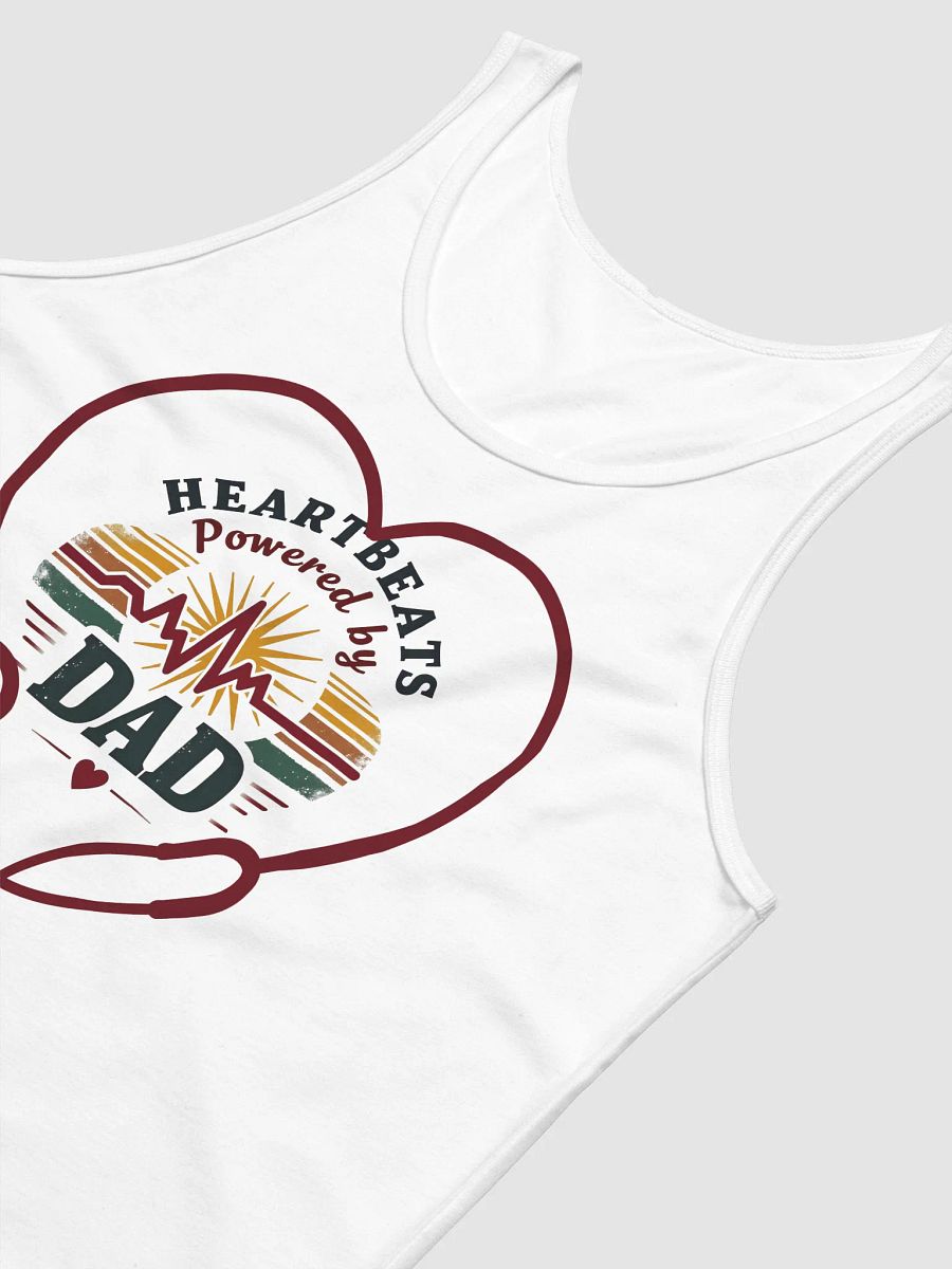 stethoscope heart, ekg Heartbeats Powered by Dad Tank product image (21)