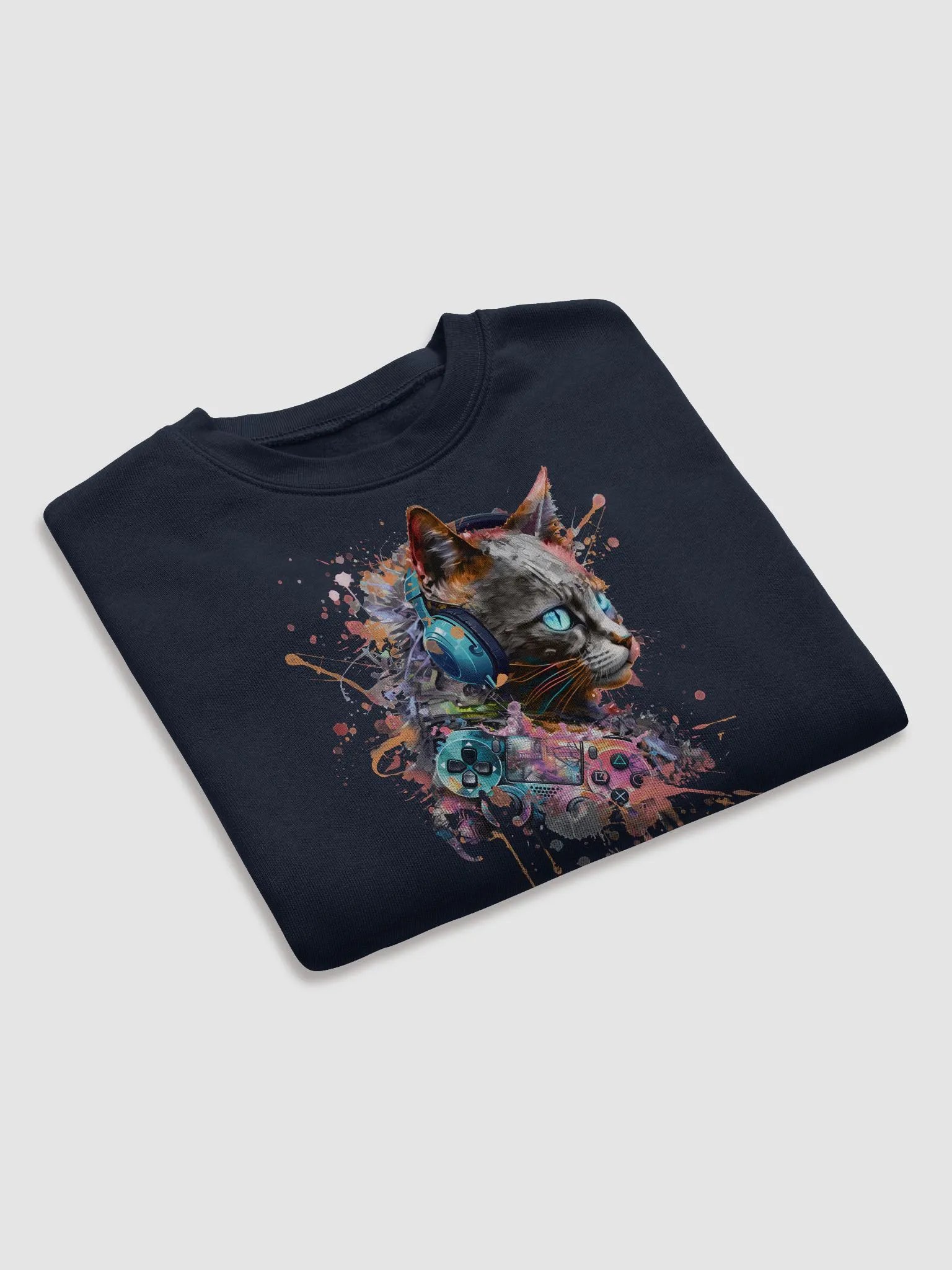 Gamer Cat Crop Top product image (7)