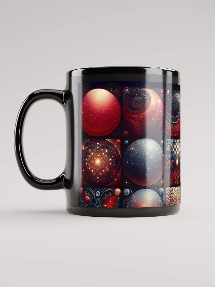 Cosmic Patterns Black Glossy Mug product image (11)