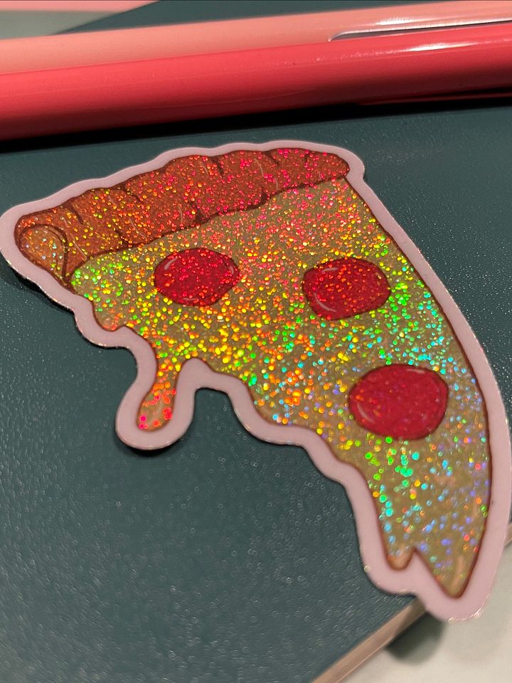 Holographic Pizza Slice Sticker product image (2)