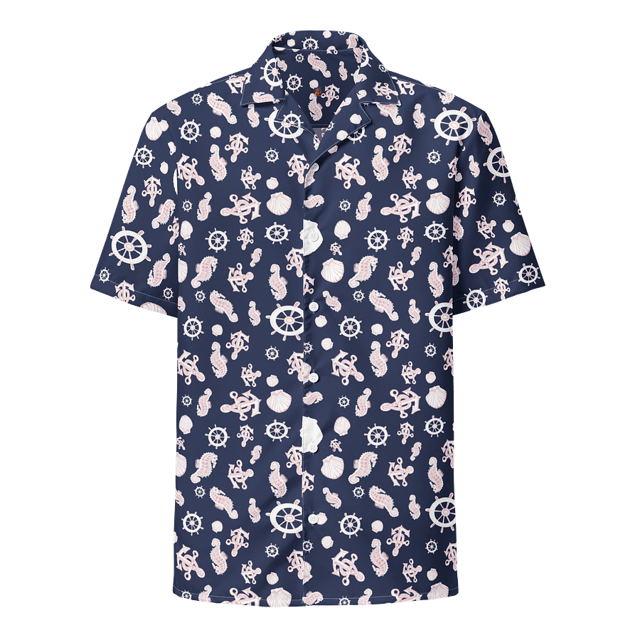 Navy Nautical Hawaiian Shirt product image (2)