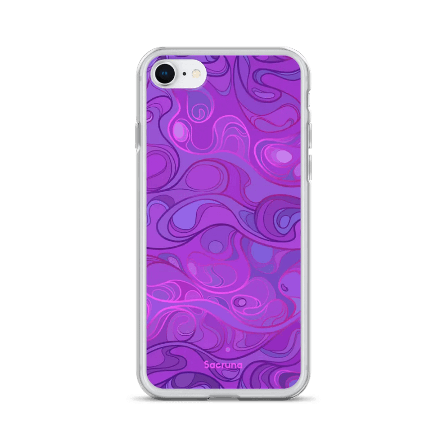 PURPLE SWIRL - Clear Iphone case product image (24)