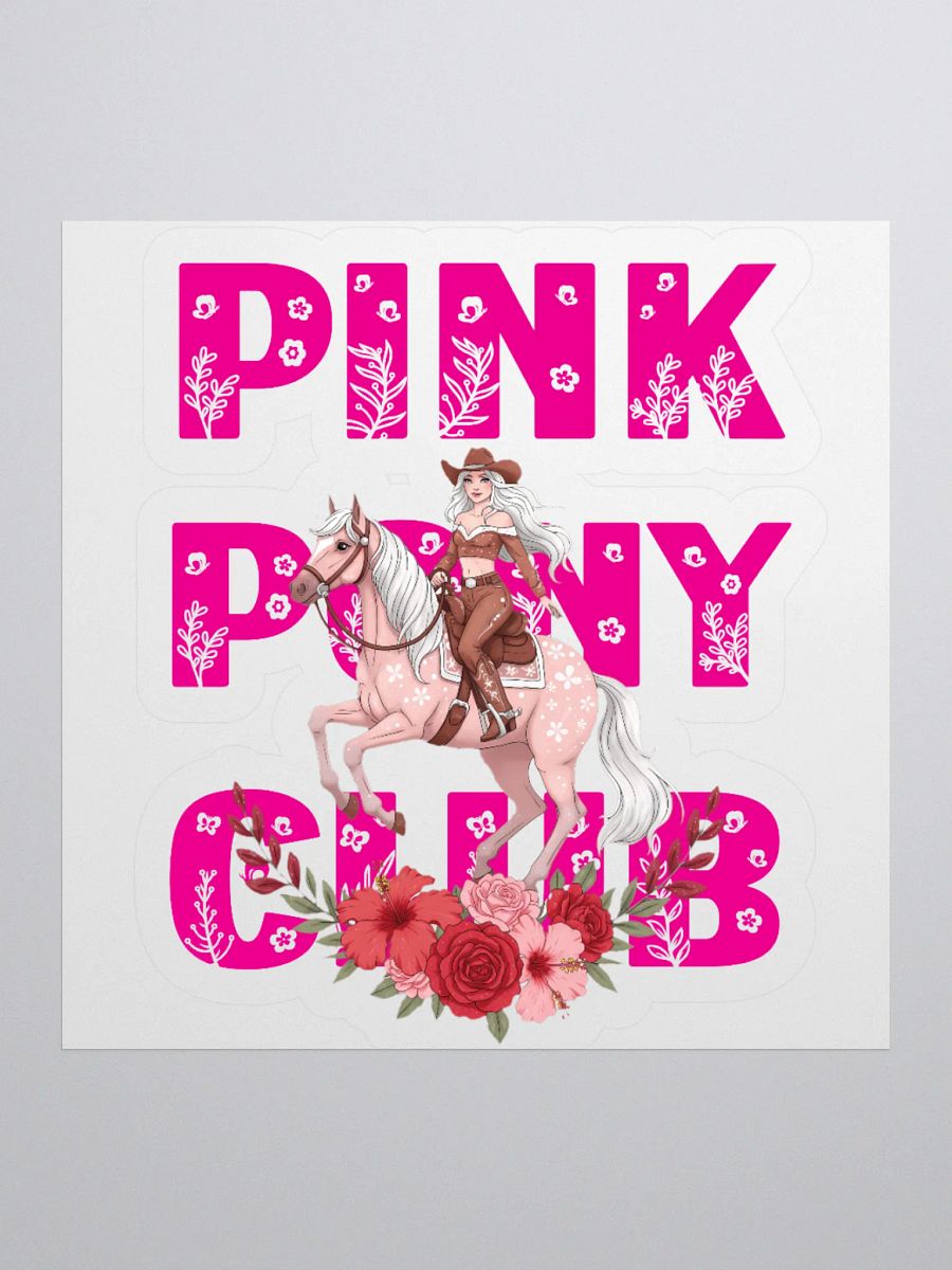 Pink Pony Club cowgirl Kiss Cut Stickers product image (1)