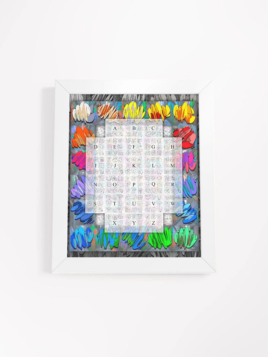 A-Z Graffiti Character Letters, D1/DOne, Framed Poster 01 product image (1)
