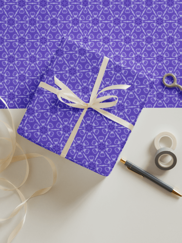 Wrapping Paper Set of 3 Pink Purple Blue product image (7)