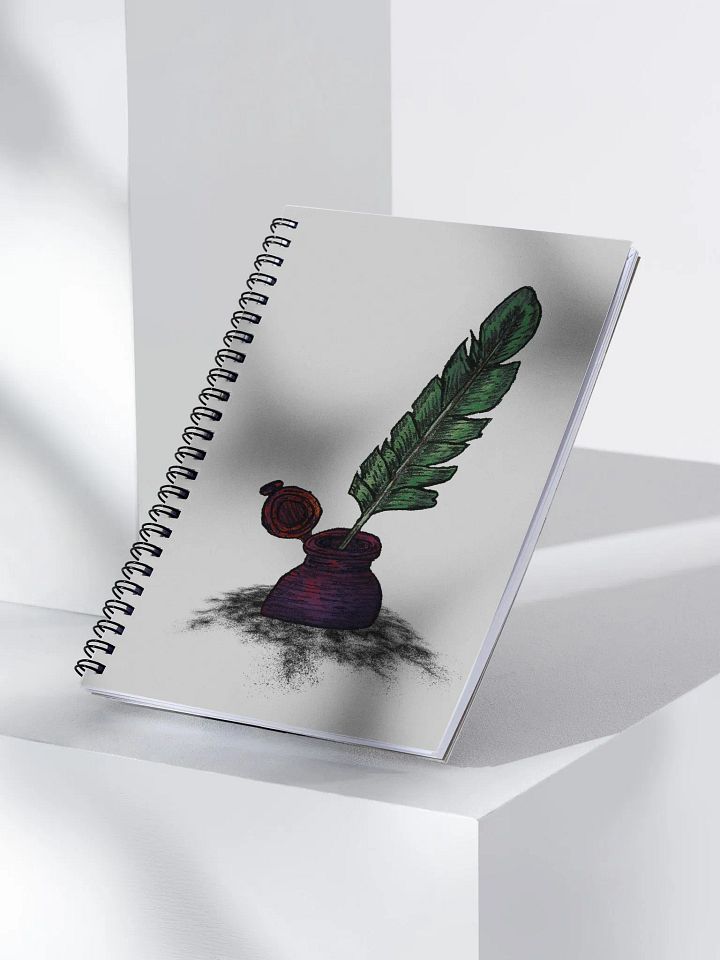 Illegible Script Spiral Notebook product image (1)