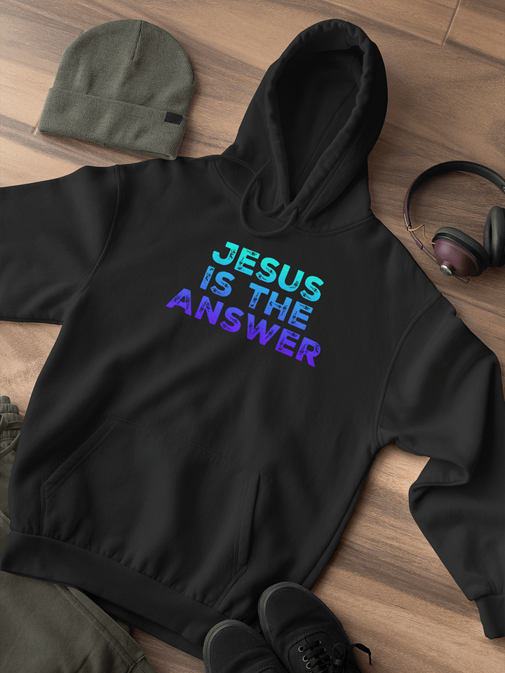 Christian Hoodie Jesus Is The Answer product image (1)