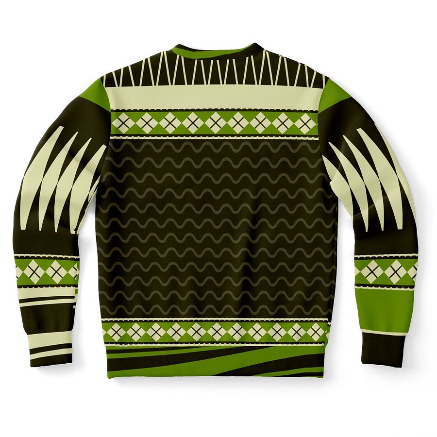 Funny 420 Christmas Sweatshirt | Green Holiday Party Sweater | Casual Winter Party Outfit product image (10)