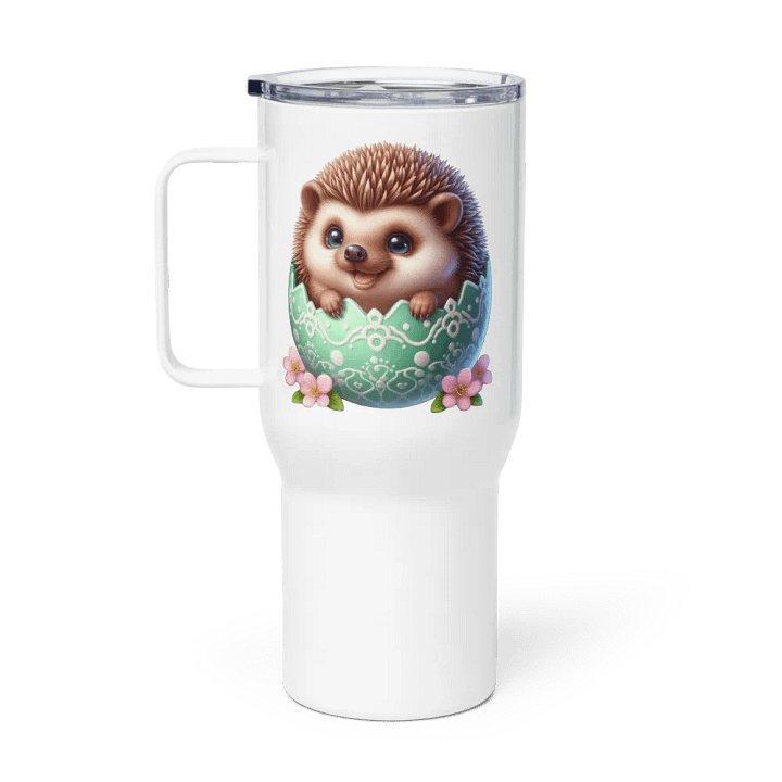 Hedgehog Easter Egg - Travel Mug w/ Handle product image (1)