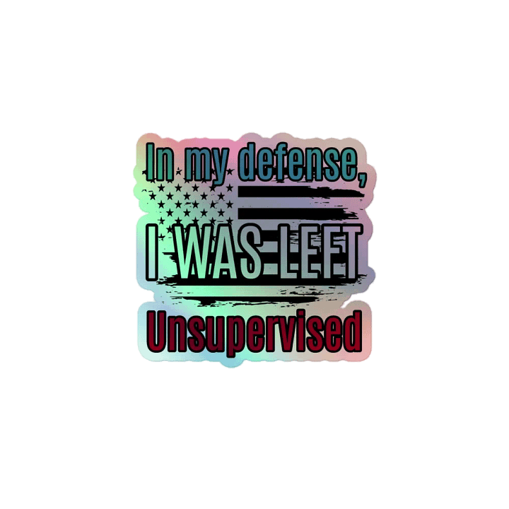 Unsupervised Holographic Sticker Set product image (1)
