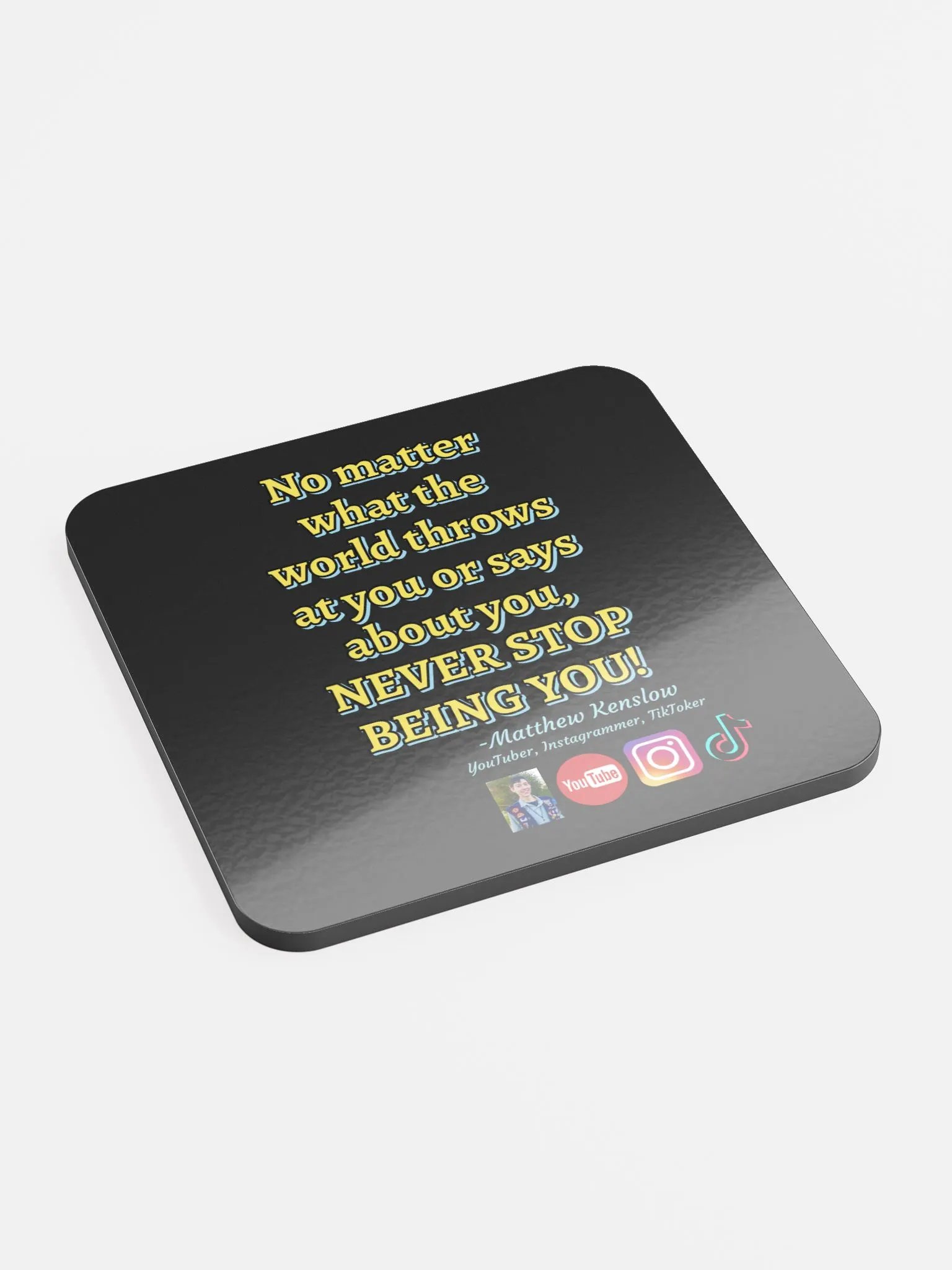 Glossed Cork Coaster [Quote 4] product image (3)