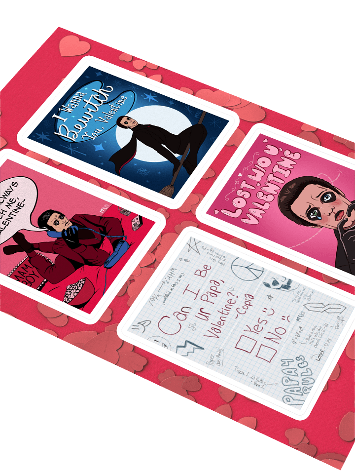 Ghost Papa IV Valentines 2025 Sticker Sheet product image (2)