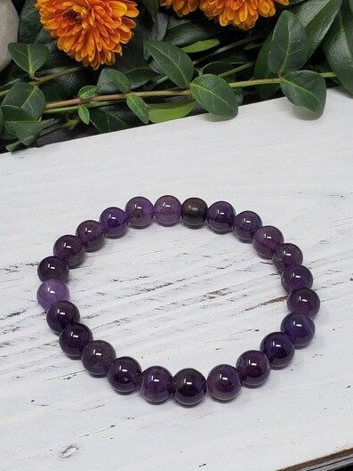 Amethyst Healing Bracelet – Clarity, Intuition & Inner Peace Crystal Jewelry product image (1)